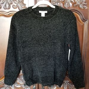 NWT Black Chenille Sweater